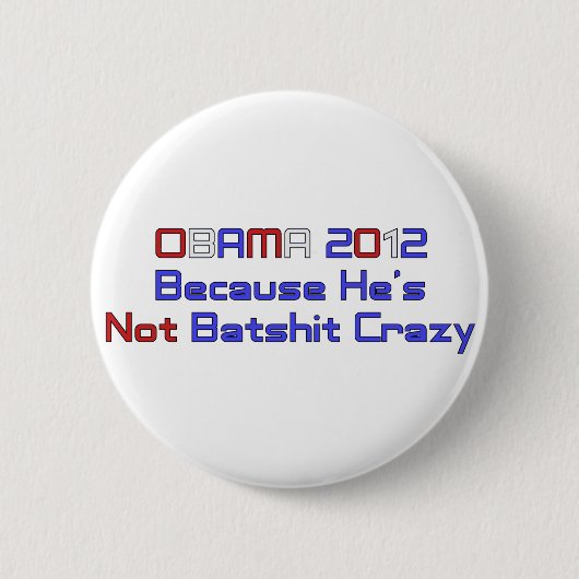 OBAMA 2012 RONDE BUTTON 5,7 CM (Voorkant)