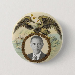 Obama 2012 ronde button 5,7 cm