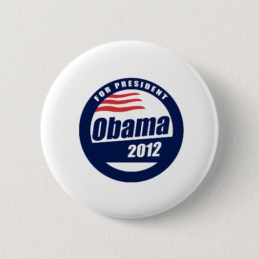 Obama 2012 ronde button 5,7 cm (Voorkant)