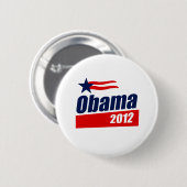 Obama 2012 ronde button 5,7 cm (Voorkant /achterkant)