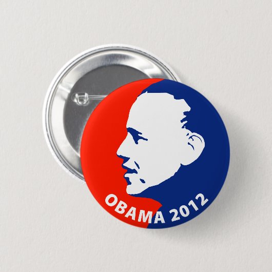 Obama 2012 ronde button 5,7 cm (Voorkant /achterkant)