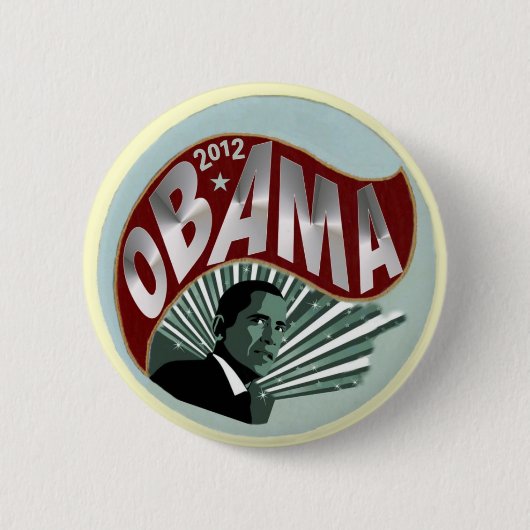 Obama 2012 ronde button 5,7 cm (Voorkant)