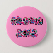 Obama 2012 ronde button 7,6 cm (Voorkant)