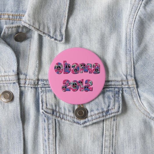 Obama 2012 ronde button 7,6 cm (In situ)