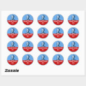 Obama 2012 ronde sticker (Vel)