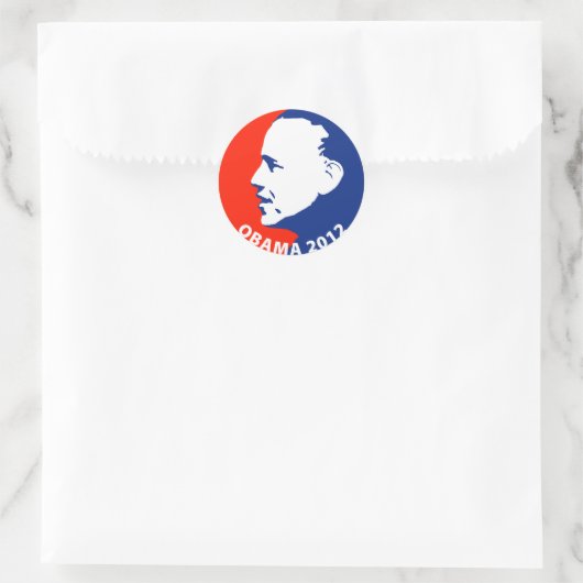 Obama 2012 ronde sticker (Tas)