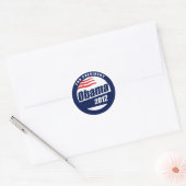 Obama 2012 ronde sticker (Envelop)