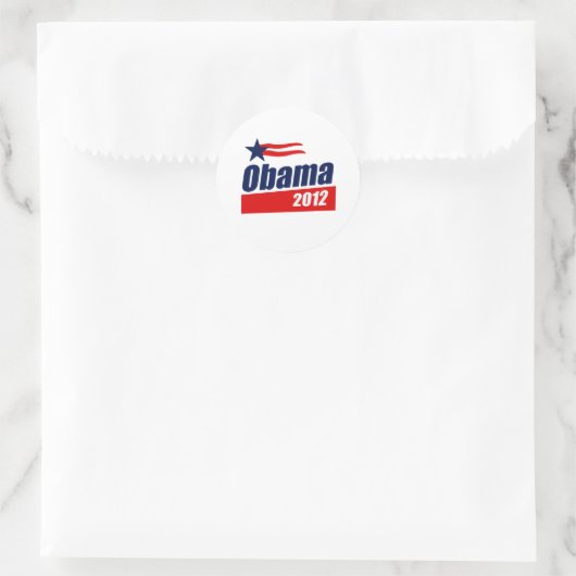Obama 2012 ronde sticker (Tas)