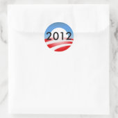 Obama 2012 ronde sticker (Tas)