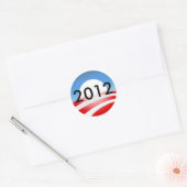 Obama 2012 ronde sticker (Envelop)