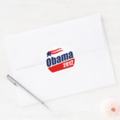 Obama 2012 ronde sticker (Envelop)