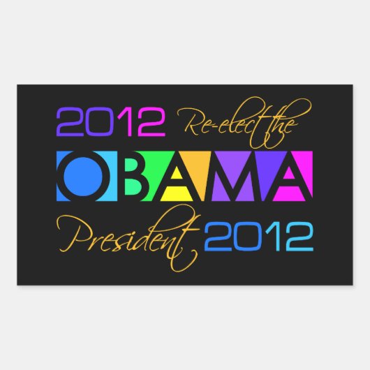 OBAMA 2012 stickers (Voorkant)