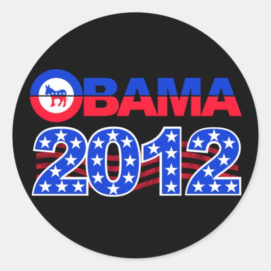 OBAMA 2012 stickers (Voorkant)