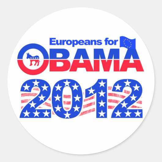 OBAMA 2012 stickers (Voorkant)