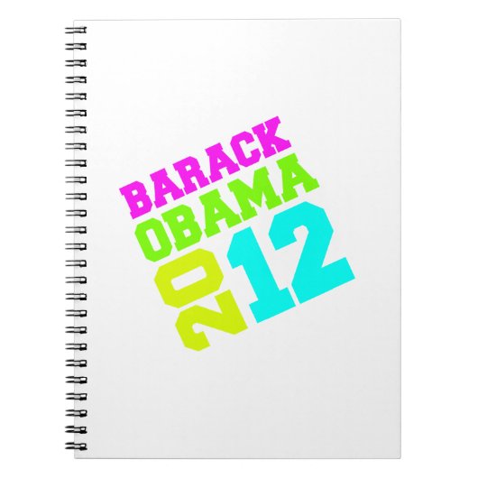 OBAMA 2012 SWAY NEON NOTITIEBOEK (Voorkant)