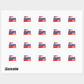 Obama 2012 T-shirt Ronde Sticker (Vel)