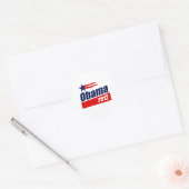 Obama 2012 T-shirt Ronde Sticker (Envelop)