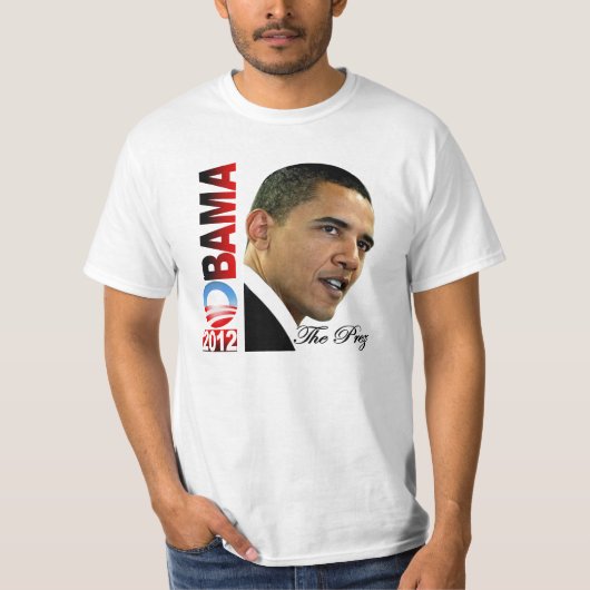 Obama 2012 - The Prez T-shirt (Voorkant)