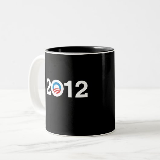 OBAMA 2012 TWEEKLEURIGE KOFFIEMOK (Voorkant links)