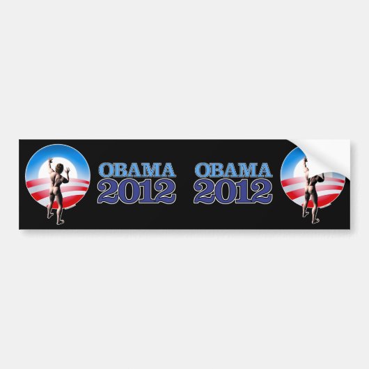 Obama 2012 (twofer) bumpersticker (Voorkant)