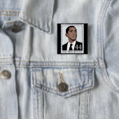 Obama 2012 vierkante button 5,1 cm (In situ)