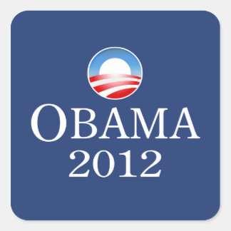 Obama 2012 Vierkante Sticker