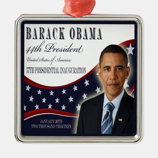 Obama 2013 Inauguration Collectible Ornament (Voorkant)