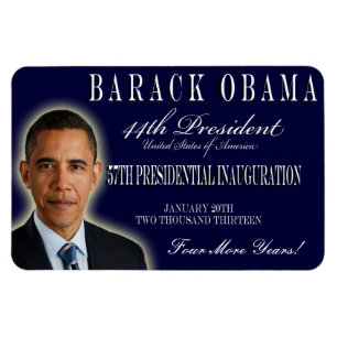 Obama 2013 Inauguration Mememorative Magnet Magneet
