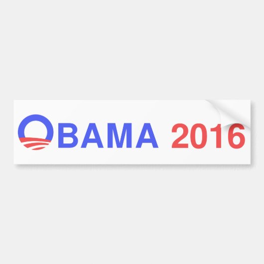 OBAMA 2016 BUMPERSTICKER (Voorkant)