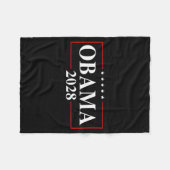 Obama 2028 3rd Term Lets Fix This - Obama For Pres Fleece Deken (Voorkant (Horizontaal))