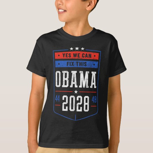 Obama 2028 44 48 t-shirt (Voorkant)