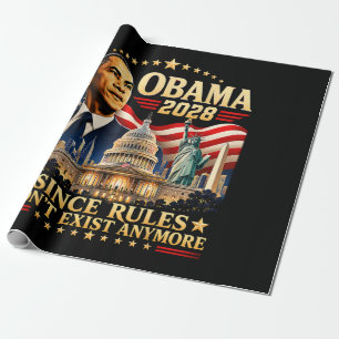 Obama 2028 Aangezien Regels Niet Meer Bestaan Cadeaupapier