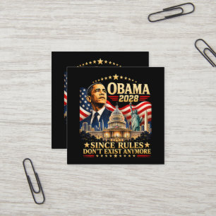 Obama 2028 Aangezien Regels Niet Meer Bestaan Vierkante Visitekaartje