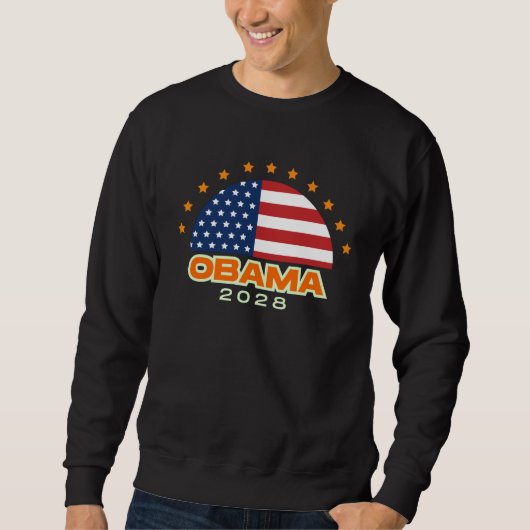 Obama 2028 Amerikaanse vlag hoop Trui (Voorkant)