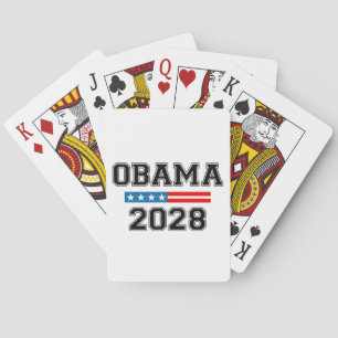Obama 2028 Democratische Verkiezingen VS Pokerkaarten