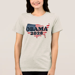 Obama 2028 - Een nieuwe dageraad voor Amerika Tri-Blend Shirt