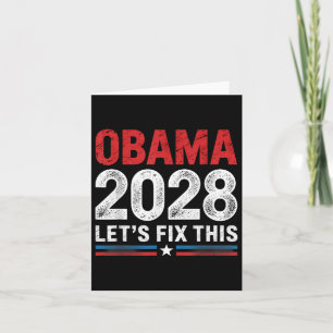 Obama 2028 grappige politieke patriottische verki Kaart