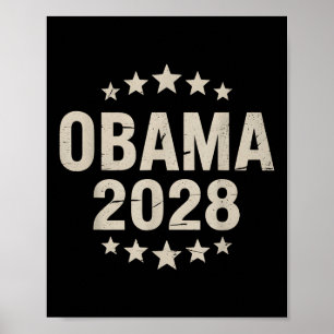 Obama 2028 grappige politieke patriottische verki Poster