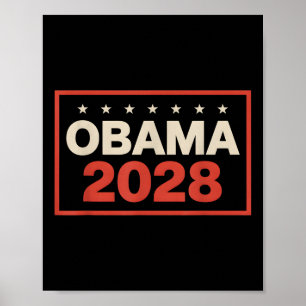  Obama 2028 grappige politieke patriottische verki Poster