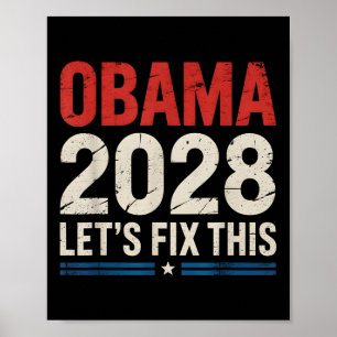 Obama 2028 grappige politieke patriottische verki Poster