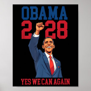 Obama 2028 grappige politieke patriottische verki Poster