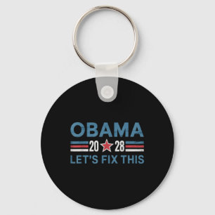 Obama 2028 grappige politieke patriottische verki Sleutelhanger