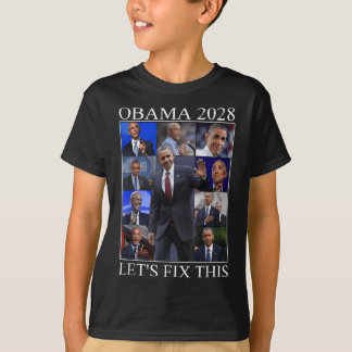 Obama 2028 grappige politieke patriottische verki T-shirt