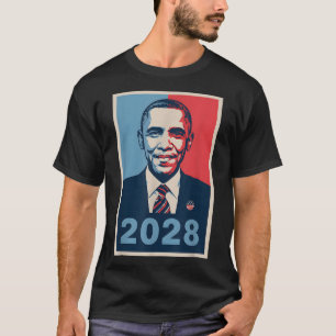  Obama 2028 grappige politieke patriottische verki T-shirt