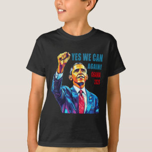 Obama 2028 Ja we kunnen weer Obama 48e President O T-shirt