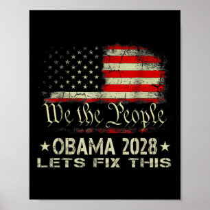 Obama 2028 laat dit oplossen Wij, de mensen die on Poster
