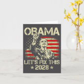 Obama 2028 Let's Fix This Obama 48th President Kaart (Gele Bloem)