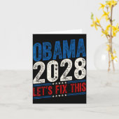 Obama 2028 Let's Fix This Obama 48th President Kaart (Gele Bloem)