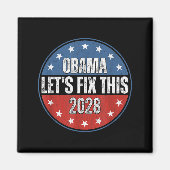 Obama 2028 Let's Fix This Obama 48th President Magneet (Voorkant)
