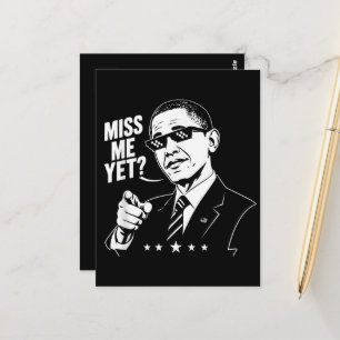 Obama 2028 Mis je me al President 44 Grappig Briefkaart